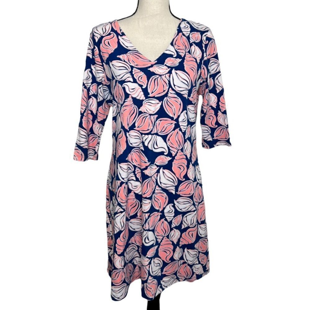 HALEY AND THE HOUND Navy Blue And Orange Dress. Size Medium